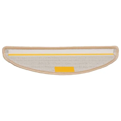 Prostirke za stepenice 15 kom 56x17x3 cm krem poluokrugle - Krema 56 x 17 x 3 cm 15 Cijena