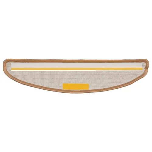 Prostirke za stepenice 15 kom 56x17x3 cm bež poluokrugle - Bež 56 x 17 x 3 cm 15 Cijena