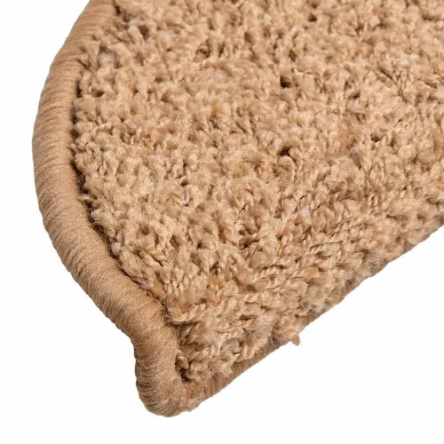 Prostirke za stepenice 15 kom 56x17x3 cm bež poluokrugle - Bež 56 x 17 x 3 cm 15 Cijena