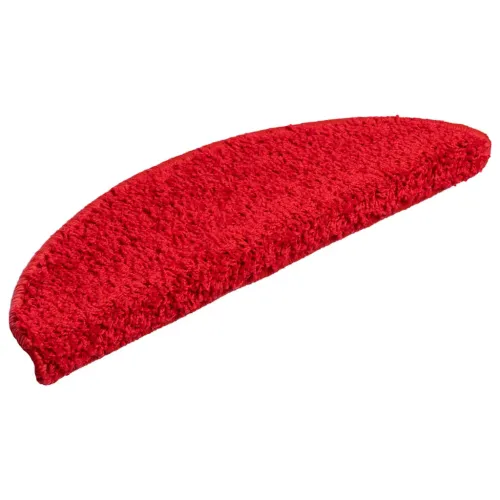Prostirke za stepenice 15 kom 56x17x3 cm crvene poluokrugle - Crvena 56 x 17 x 3 cm 15 Cijena