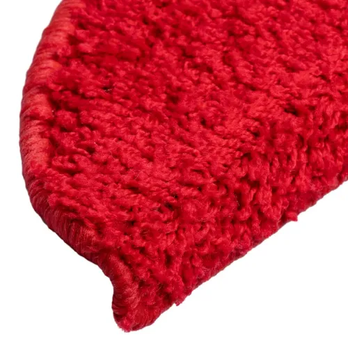 Prostirke za stepenice 15 kom 56x17x3 cm crvene poluokrugle - Crvena 56 x 17 x 3 cm 15 Cijena
