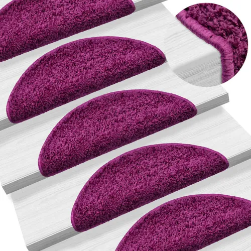 Prostirke za stepenice 15 kom 56x17x3 cm ljubičaste poluokrugle - Ljubičasta 56 x 17 x 3 cm 15 Cijena
