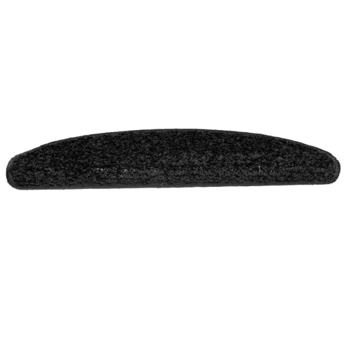Prostirke za stepenice 15 kom 65x21x4 cm Crne poluokrugle velike - Crna 65 x 21 x 4 cm 15 Cijena