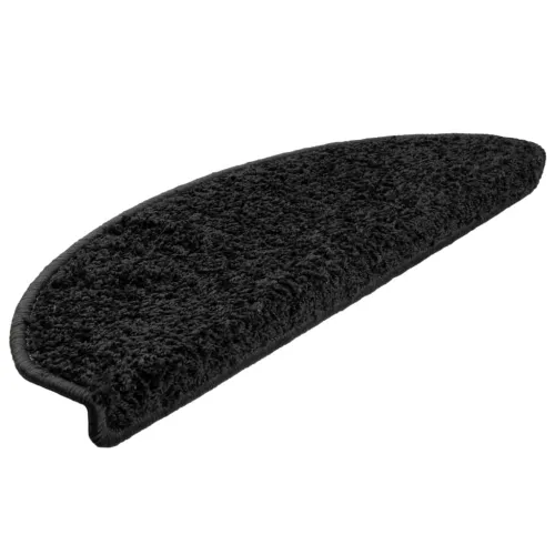 Prostirke za stepenice 15 kom 65x21x4 cm Crne poluokrugle velike - Crna 65 x 21 x 4 cm 15 Cijena