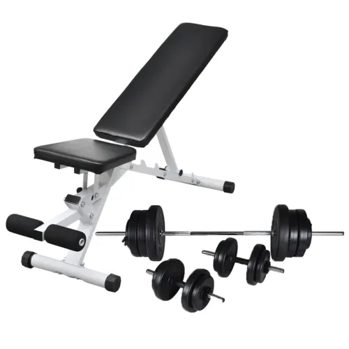 Klupa za vježbanje sa setom utega 60,5 kg Cijena