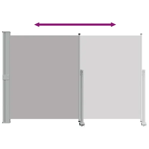 Uvlačiva bočna tenda za terasu 160 x 300 cm siva - Siva 160 x 300 cm Cijena