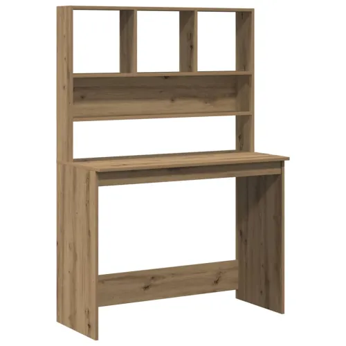 Radni stol s policama boja hrasta artisan 102x45x148 cm drveni - hrast artisan Hrast artisan Cijena
