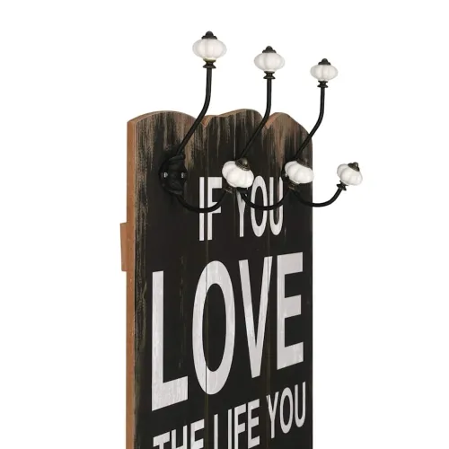 Zidna vješalica za kapute sa 6 kuka LOVE LIVE 120 x 40 cm - Love live Cijena