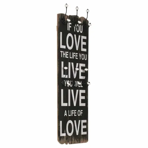 Zidna vješalica za kapute sa 6 kuka LOVE LIVE 120 x 40 cm - Love live Cijena