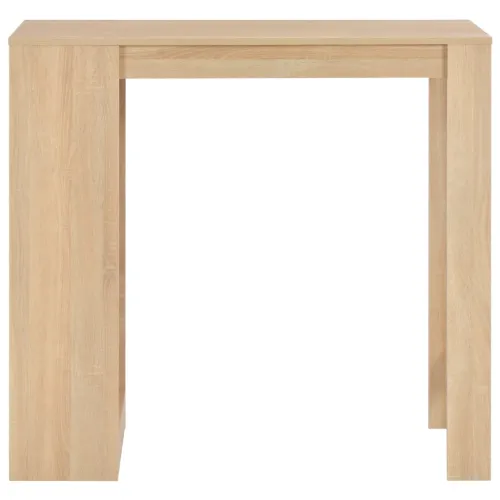 Barski stol s policom boja hrasta 110 x 50 x 103 cm - Boja hrasta Cijena
