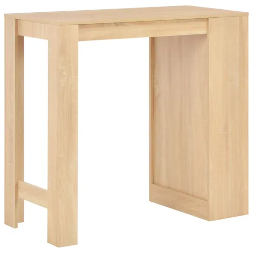 Barski stol s policom boja hrasta 110 x 50 x 103 cm - Boja hrasta Cijena
