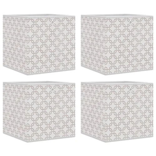 Sklopive kutije za pohranu 4 kom krem 32x32x32 cm od tkanine - Krema 4 Cijena