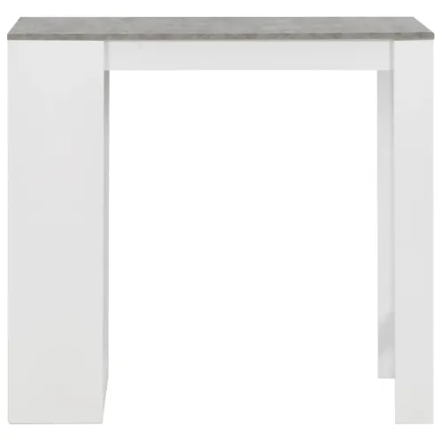Barski stol s policom bijeli 110 x 50 x 103 cm - Beton siva 1 Cijena