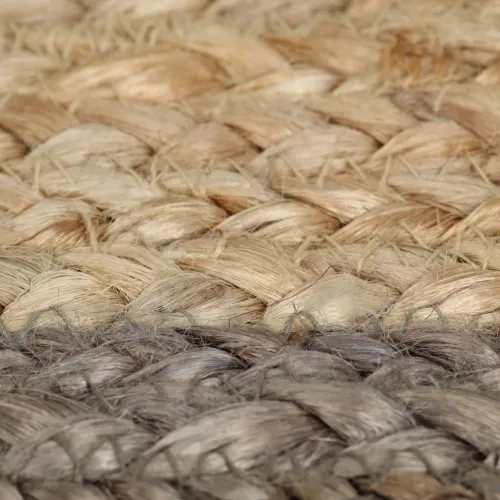 Ručno rađeni tepih od jute sa sivim rubom 150 cm - Siva 150 cm Cijena