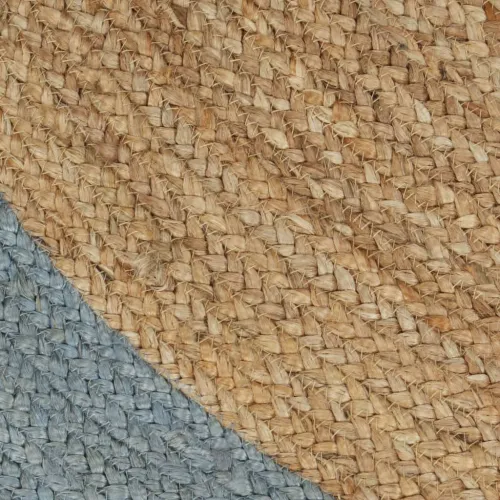 Ručno rađeni tepih od jute s maslinastozelenim rubom 90 cm - Maslinovo zelena 90 cm Cijena