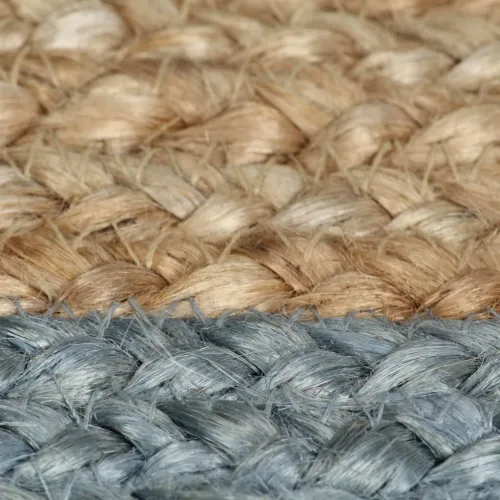 Ručno rađeni tepih od jute s maslinastozelenim rubom 90 cm - Maslinovo zelena 90 cm Cijena