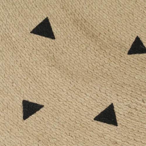 Ručno rađeni tepih od jute s uzorkom trokuta 90 cm - 90 cm Trokuti Cijena