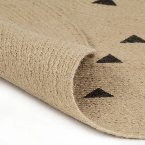 Ručno rađeni tepih od jute s uzorkom trokuta 150 cm - 150 cm Trokuti Cijena
