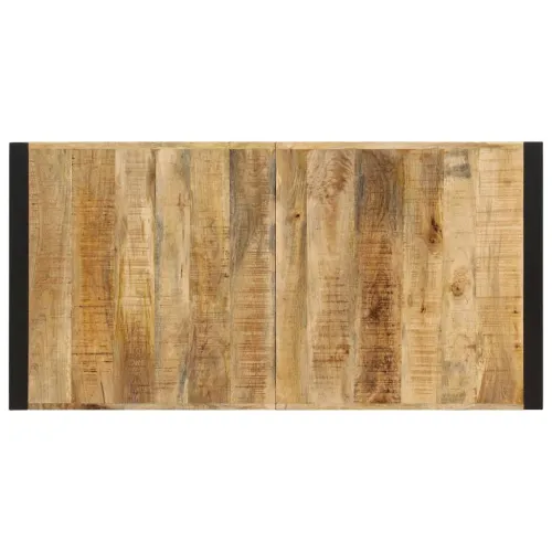 Blagovaonski stol od masivnog drva manga 140 x 70 x 75 cm - Crna 140 x 70 x 75 cm masivno drvo manga Cijena