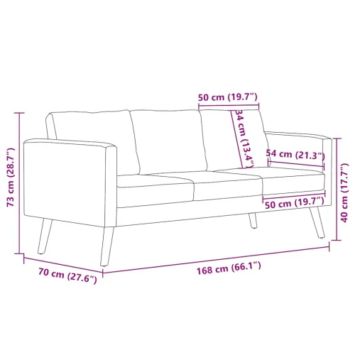 2-dijelni set sofa od tkanine bež - Sivo-smeđa dvosjed + trosjed Cijena