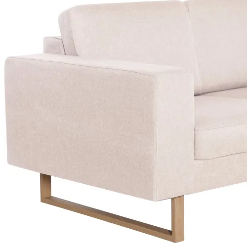 2-dijelni set sofa od tkanine krem - Krema dvosjed + trosjed Cijena