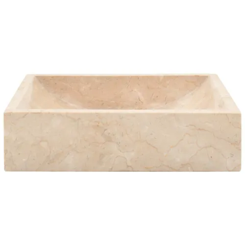 Lavabo - Umivaonik 45 x 30 x 12 cm mramorni visoki sjaj krem - Krema Cijena