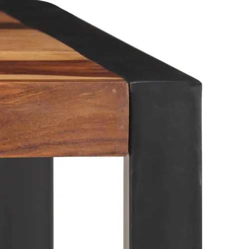 Blagovaonski stol 120 x 60 x 76 cm od masivnog drva akacije - Crna 120 x 60 x 76 cm Masivno bagremovo drvo Cijena
