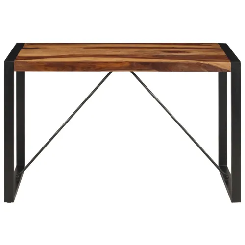 Blagovaonski stol 120 x 60 x 76 cm od masivnog drva akacije - Crna 120 x 60 x 76 cm Masivno bagremovo drvo Cijena