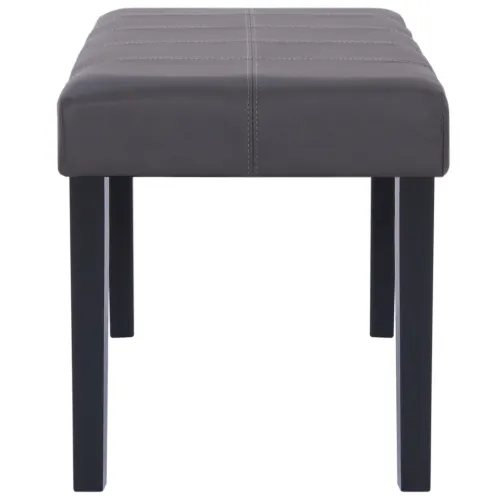 Klupa od umjetne kože 106 cm siva - Siva Cijena