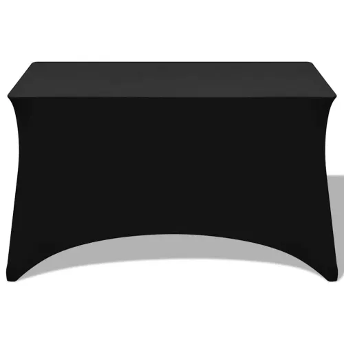 Rastezljiva Navlaka za Stol 2 kom 120x60,5x74 cm Crna - Crna 120 x 60.5 x 74 cm 2 Crna Cijena