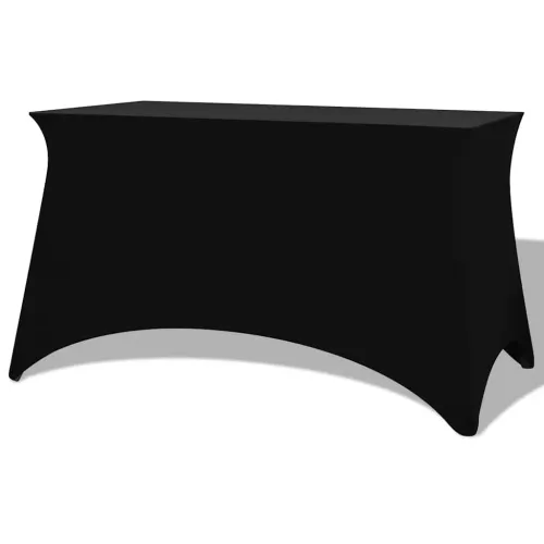 Rastezljiva Navlaka za Stol 2 kom 120x60,5x74 cm Crna - Crna 120 x 60.5 x 74 cm 2 Crna Cijena
