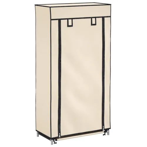 282429 Shoe Kabinet with Cover Cream 58x28x106 cm Fabric - Krema 58 x 28 x 106 cm 1 1 Cijena