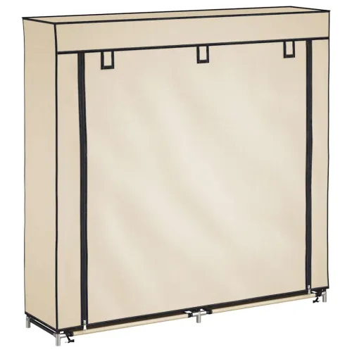 282433 Shoe Kabinet with Cover Cream 115x28x110 cm Fabric - Krema 115 x 28 x 110 cm 1 1 Cijena