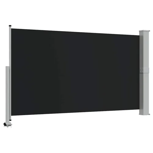 Uvlačiva bočna tenda za terasu 140 x 300 cm crna - Crna 140 x 300 cm Cijena