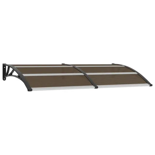 Nadstrešnica za vrata crna 200 x 100 cm PC - Smeđa i crna 200 x 100 cm 1 Cijena