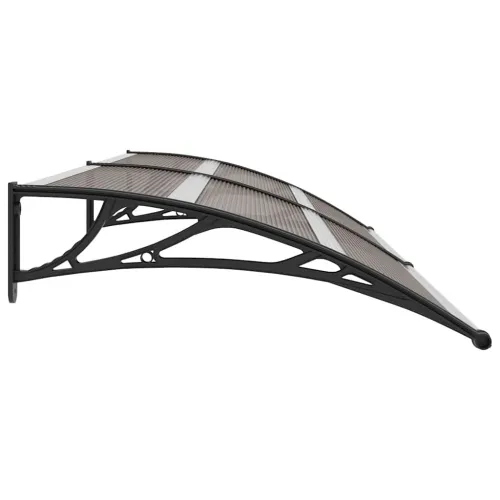 Nadstrešnica za vrata crna 240 x 100 cm PC - Smeđa i crna 240 x 100 cm Cijena