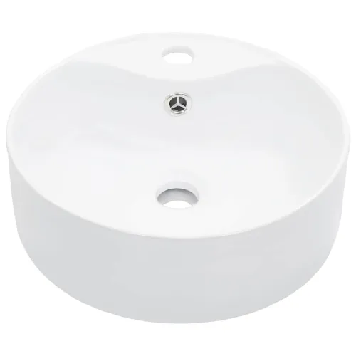 Lavabo - Umivaonik sa zaštitom od prelijevanja 36x13 cm keramički bijeli - Bijela Cijena