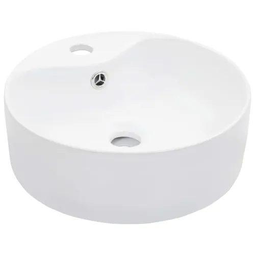 Lavabo - Umivaonik sa zaštitom od prelijevanja 36x13 cm keramički bijeli - Bijela Cijena