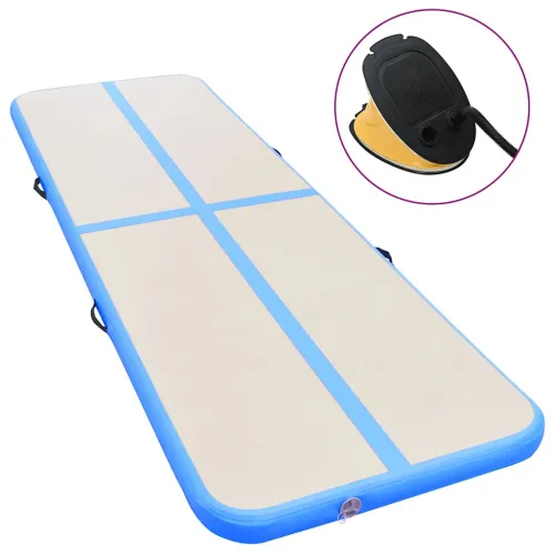 Strunjača na napuhavanje s crpkom 800 x 100 x 10 cm PVC plava - Plava 800 x 100 x 10 cm Cijena