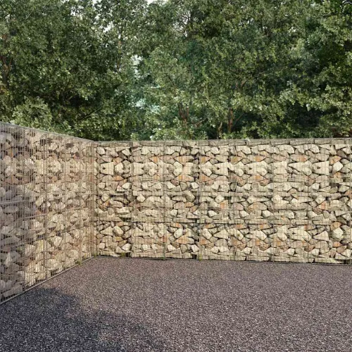 Gabionski zid s poklopcima od pocinčanog čelika 600x30x200 cm - 600 x 30 x 200 cm 1 600 x 30 x 200 cm Cijena
