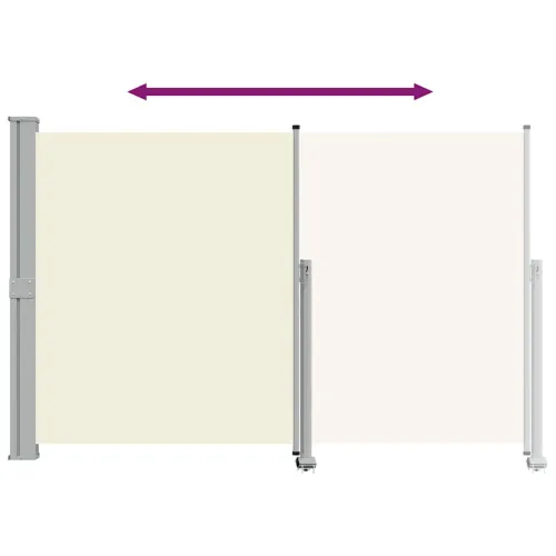 Uvlačiva bočna tenda za terasu 160 x 300 cm krem - Krema 160 x 300 cm Cijena