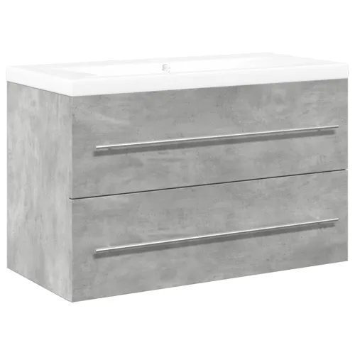 2-dijelni set kupaonskog namještaja siva boja betona drveni - Beton siva 80 x 38.5 x 48 cm bez slavine 1 Cijena