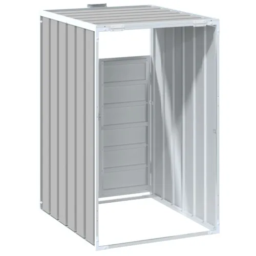 Spremište za jednu kantu za otpad siva 72x81x115 cm čelično - Siva 1 Cijena