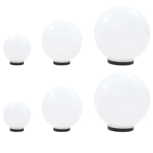6-dijelni set LED kuglastih svjetiljki 20/30/40 cm PMMA - 6 1 6 Cijena