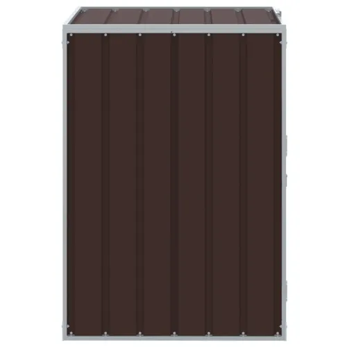 Spremište za 1 kantu za otpad smeđe 72x81x115 cm čelično - Smeđa 1 Cijena