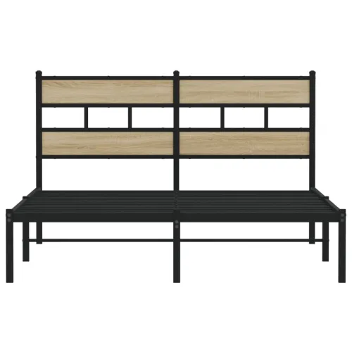 Metalni okvir kreveta bez madraca boja hrasta sonome 160x200 cm - sonoma hrast 160 x 200 cm s uzglavljem Cijena
