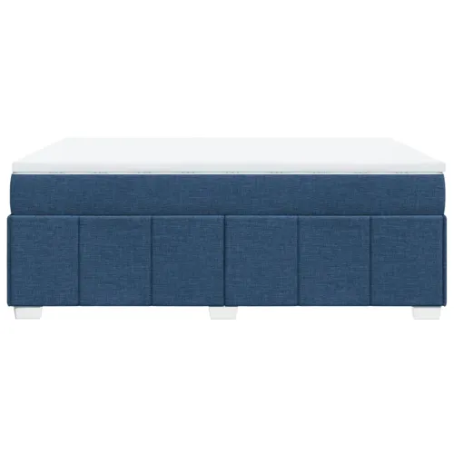 Boxspring - Krevet s oprugama i madracem plavi 160x200 cm od tkanine - Plava 160 x 200 cm Cijena