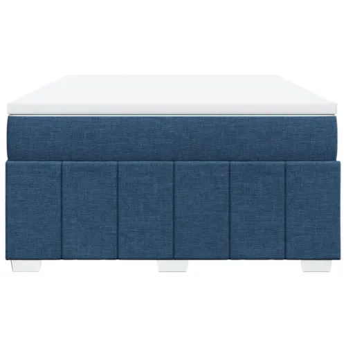 Boxspring - Krevet s oprugama i madracem plavi 160x200 cm od tkanine - Plava 160 x 200 cm Cijena