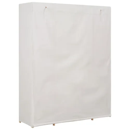 Ormar od tkanine bijeli 135 x 40 x 170 cm - Bijela 1 1 Cijena
