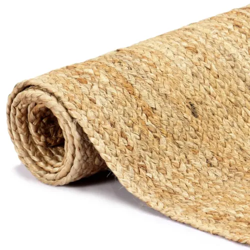 Ručno rađeni tepih od jute prirodne boje 80 x 160 cm - 80 x 160 cm Prirodna Cijena